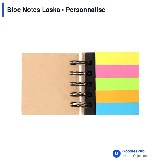 Bloc Notes Personnalisable Laska avec Logo - Écologique et Pratique - Image 3