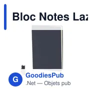 Bloc Notes Lazox - Miniature 8