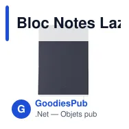 Bloc Notes Lazox - Miniature 10