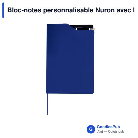 Bloc-notes personnalisable Nuron avec logo en RPET