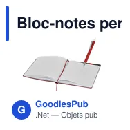 Bloc-notes personnalisable Nuron avec logo en RPET - Miniature 11