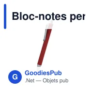 Bloc-notes personnalisable Nuron avec logo en RPET - Miniature 4