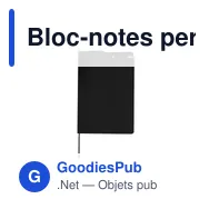 Bloc-notes personnalisable Nuron avec logo en RPET - Miniature 5