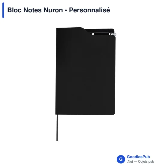 Bloc-notes personnalisable Nuron avec logo en RPET - Image 5