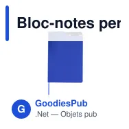 Bloc-notes personnalisable Nuron avec logo en RPET - Miniature 9