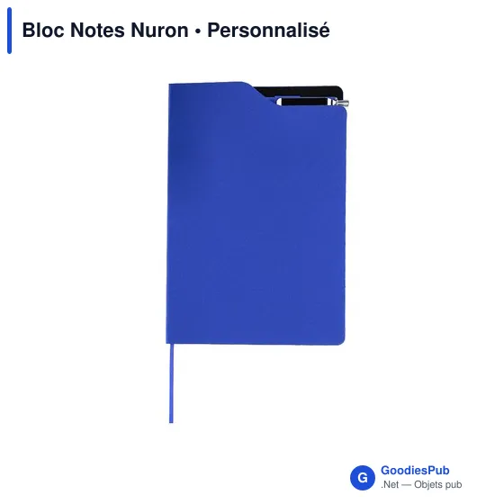 Bloc-notes personnalisable Nuron avec logo en RPET - Image 9