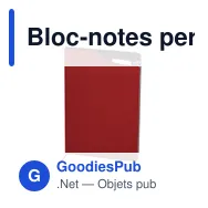 Bloc-notes personnalisable Nuron avec logo en RPET - Miniature 10