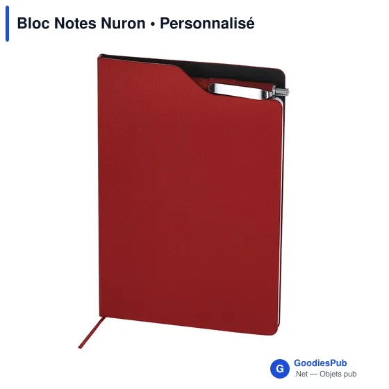 Bloc-notes personnalisable Nuron avec logo en RPET - Image 10