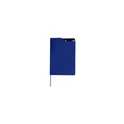 Variante bleu marine - Bloc-notes personnalisable Nuron avec logo en RPET
