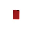 Variante rouge - Bloc-notes personnalisable Nuron avec logo en RPET