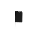 Variante noir - Bloc-notes personnalisable Nuron avec logo en RPET