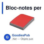 Bloc-notes personnalisable en papier recyclé 150 feuilles avec logo - 4 coloris - Miniature 4