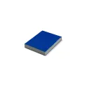 Variante Bleu - Bloc-notes personnalisable en papier recyclé 150 feuilles avec logo - 4 coloris