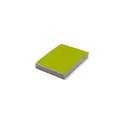 Variante Vert - Bloc-notes personnalisable en papier recyclé 150 feuilles avec logo - 4 coloris
