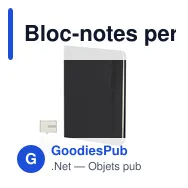 Bloc-notes personnalisable avec planificateur mensuel - Crixavec logo - Miniature 1