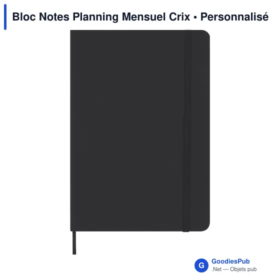 Bloc-notes personnalisable avec planificateur mensuel - Crixavec logo - Image 2
