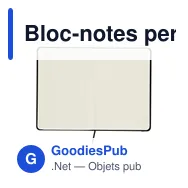 Bloc-notes personnalisable avec planificateur mensuel - Crixavec logo - Miniature 7
