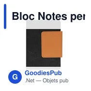 Bloc Notes personnalisable Renak avec logo en PU recyclé - Miniature 1