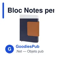 Bloc Notes personnalisable Renak avec logo en PU recyclé - Miniature 3