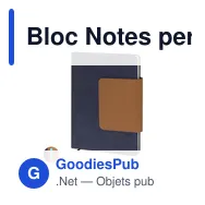 Bloc Notes personnalisable Renak avec logo en PU recyclé - Miniature 6