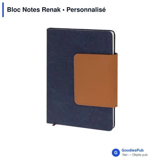 Bloc Notes personnalisable Renak avec logo en PU recyclé - Image 7