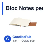 Bloc Notes personnalisable Renak avec logo en PU recyclé - Miniature 8