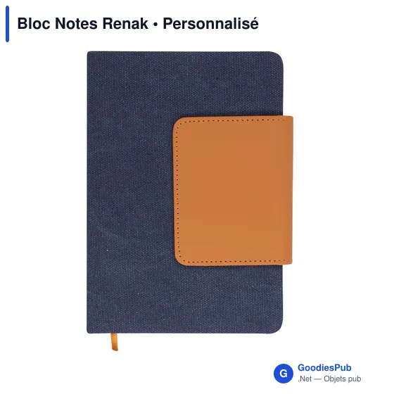 Bloc Notes personnalisable Renak avec logo en PU recyclé - Image 9