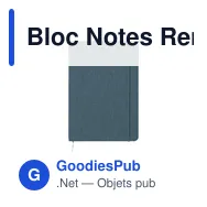 Bloc Notes Renolds - Miniature 1
