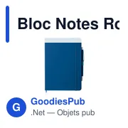 Bloc Notes personnalisable Robin avec logo - Papeterie B2B - Miniature 1
