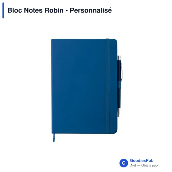 Bloc Notes personnalisable Robin avec logo - Papeterie B2B - Image 1