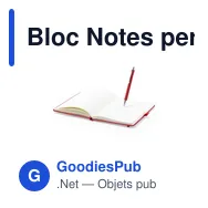 Bloc Notes personnalisable Robin avec logo - Papeterie B2B - Miniature 11