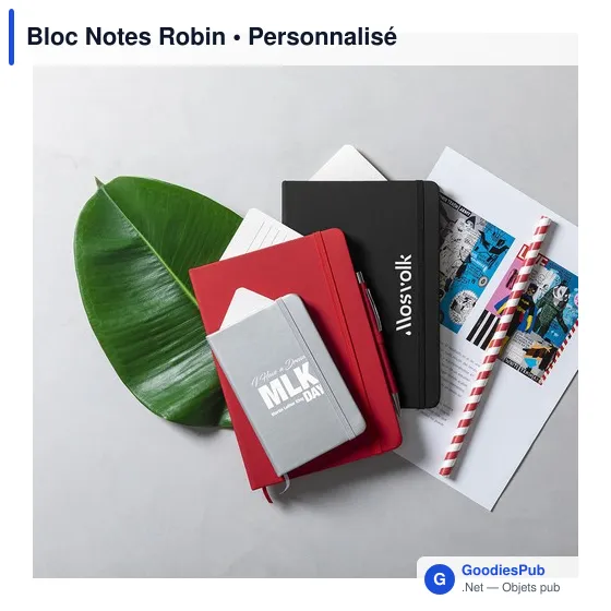 Bloc Notes personnalisable Robin avec logo - Papeterie B2B - Image 12