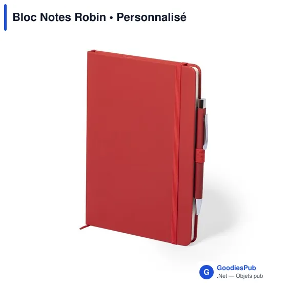 Bloc Notes personnalisable Robin avec logo - Papeterie B2B - Image 8
