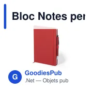 Bloc Notes personnalisable Robin avec logo - Papeterie B2B - Miniature 9