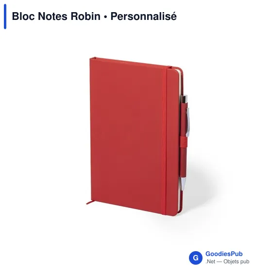 Bloc Notes personnalisable Robin avec logo - Papeterie B2B - Image 9