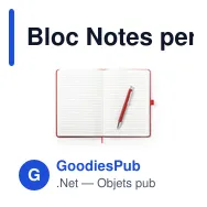 Bloc Notes personnalisable Robin avec logo - Papeterie B2B - Miniature 10
