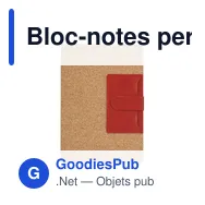 Bloc-notes personnalisable Rosiuk avec logo - Cahier en liège - Miniature 1