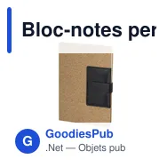 Bloc-notes personnalisable Rosiuk avec logo - Cahier en liège - Miniature 2