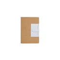 Variante blanc - Bloc-notes personnalisable Rosiuk avec logo - Cahier en liège