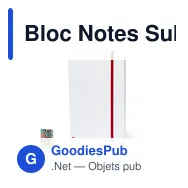 Bloc Notes Sublimation Groly - Miniature 12