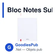 Bloc Notes Sublimation Groly - Miniature 9