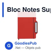 Bloc Notes Support Cruas - Miniature 1