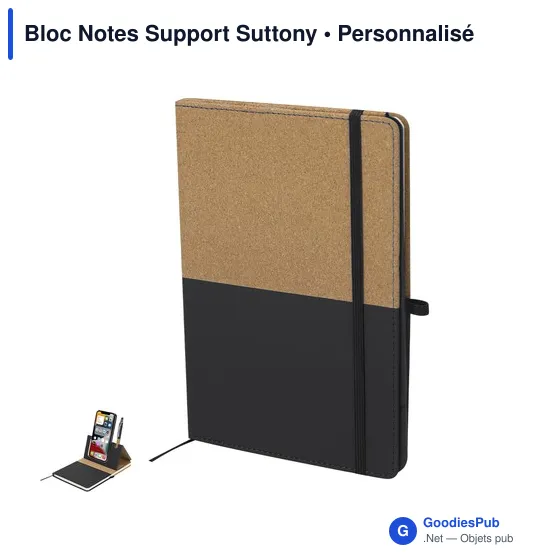 Bloc Notes Support personnalisable avec logo - Suttony - Image 1