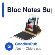 Bloc Notes Support personnalisable avec logo - Suttony - Miniature 4