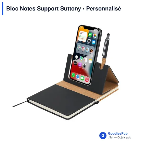 Bloc Notes Support personnalisable avec logo - Suttony - Image 4