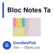 Bloc Notes personnalisable en carton de lait recyclé avec logo - Miniature 2