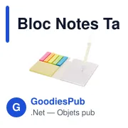 Bloc Notes personnalisable en carton de lait recyclé avec logo - Miniature 4