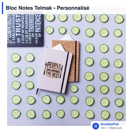 Carnet personnalisable avec logo pour entreprise - Telmak - Image 5