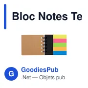 Bloc Notes personnalisable en liège avec logo - Terny - Miniature 2