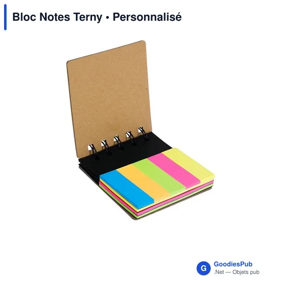 Bloc Notes personnalisable en liège avec logo - Terny - Image 4